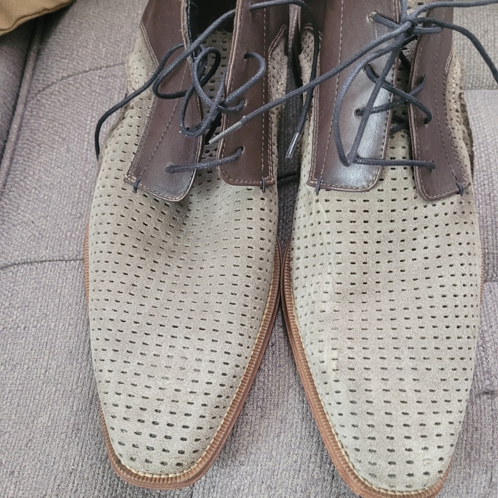 Elegant Two-Tone Leather Oxfords